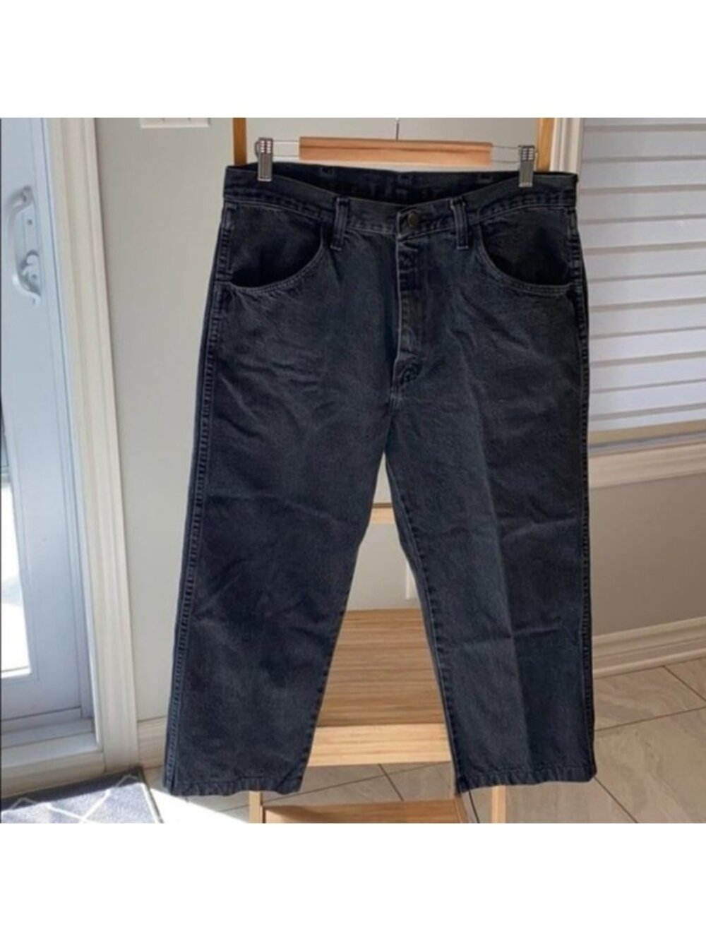 Rustler Black Vintage Mid waisted Cropped Jeans 8